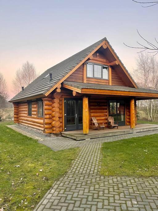 Unieke Houten Villa Met Sauna In Twente - 6P Den Ham Eksteriør billede