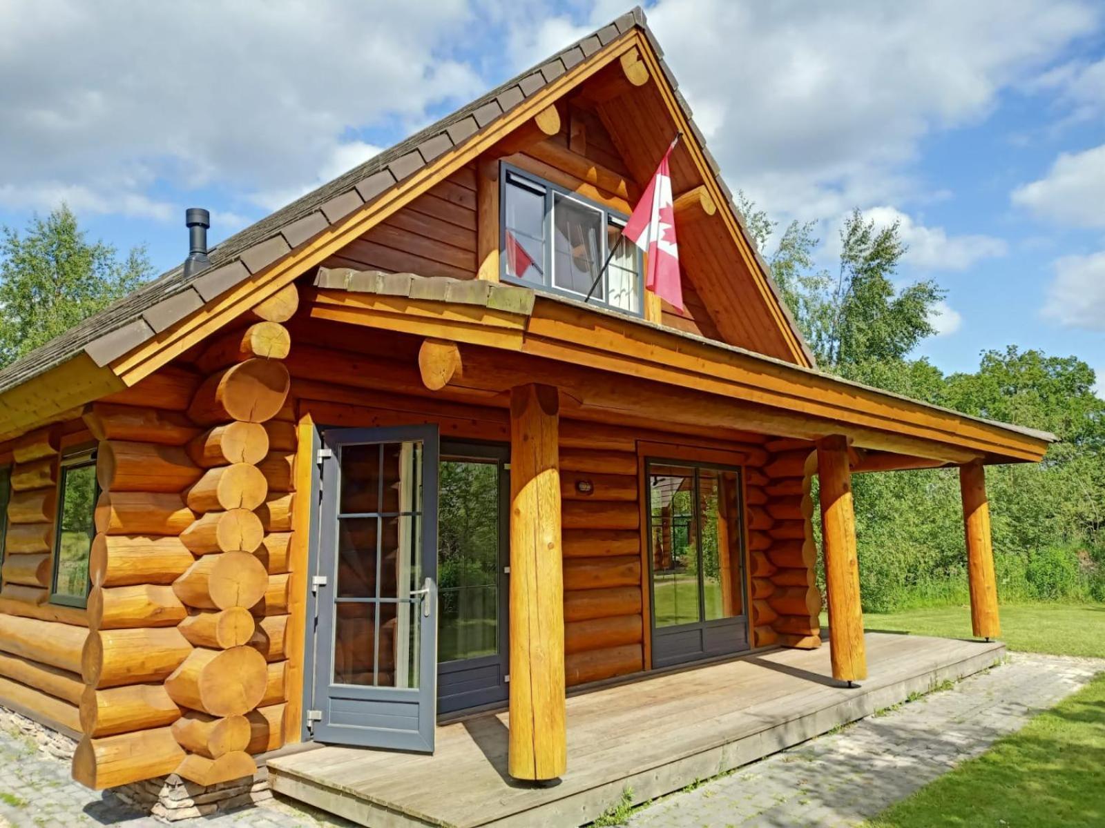 Unieke Houten Villa Met Sauna In Twente - 6P Den Ham Eksteriør billede